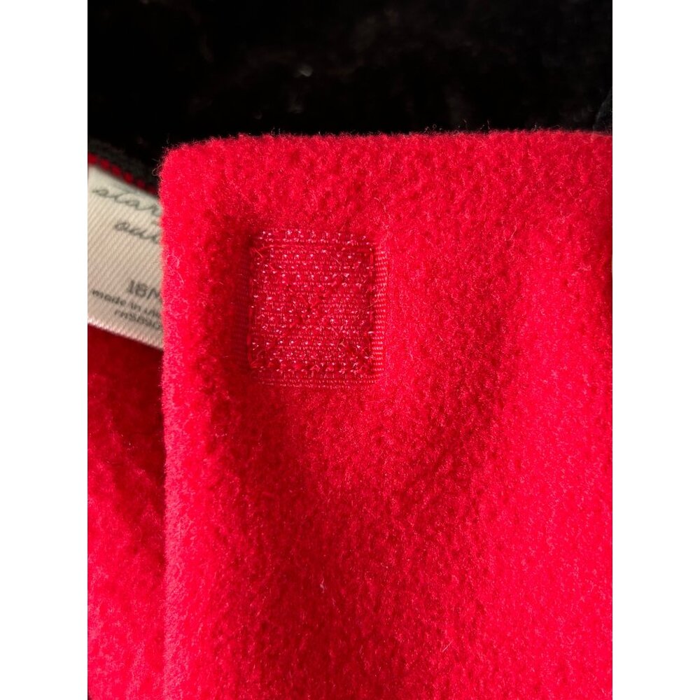 Girls Good Lad Red Double Breasted Bow Coat with Gold Buttons Velvet Collar - Picture 6 of 10